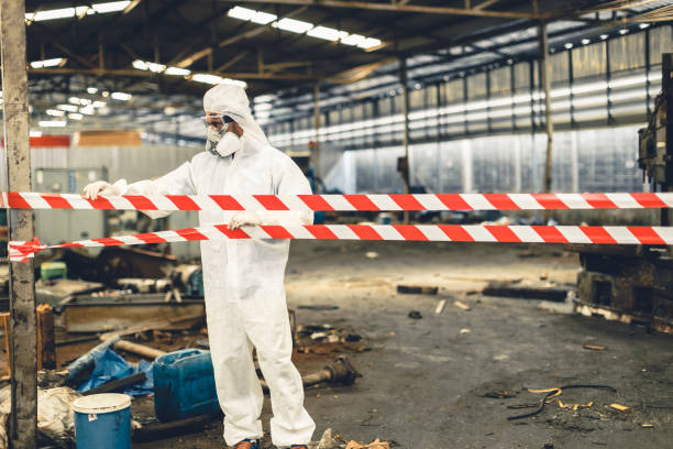 Professional Crime Scene Cleanup technician working in Lawrence Township, NJ